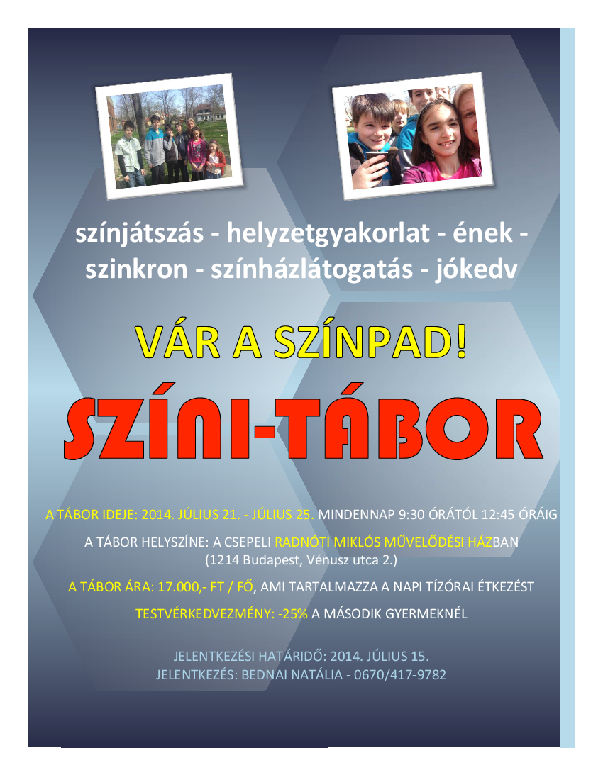 Színi-tábor