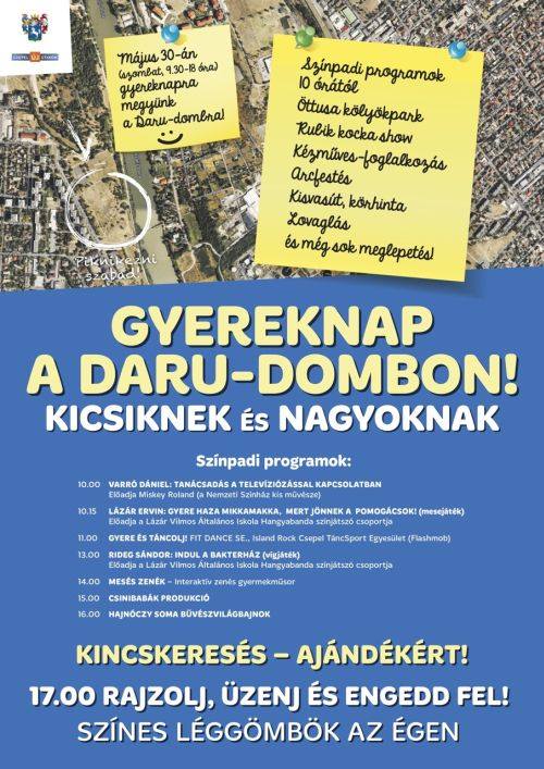 Gyereknap a Daru-dombon