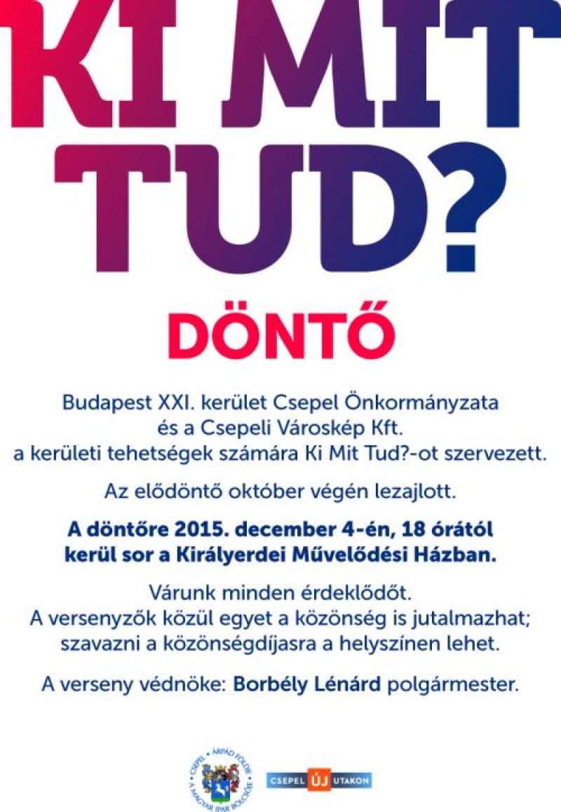 Ki Mit Tud? döntő