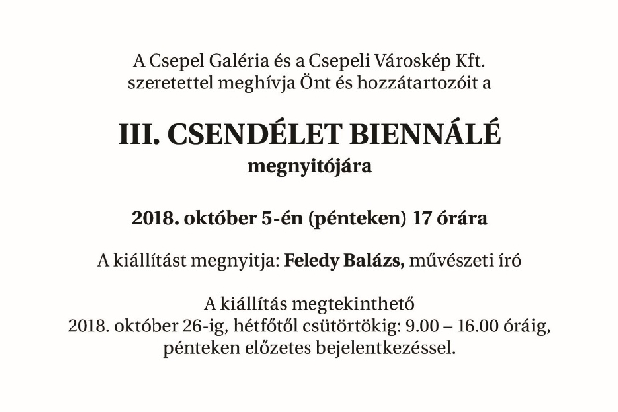 III. Csendélet Biennálé